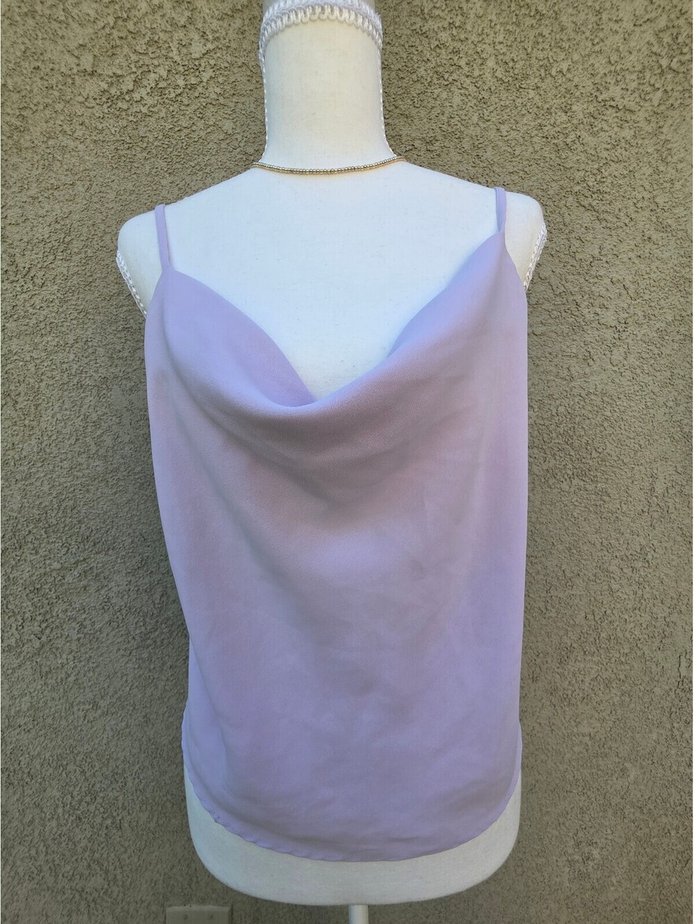 Forever 21 Lavender Cowl Neck Camisole Top Size Large Y2K